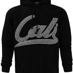 Black Fleece lined pullover hoodie